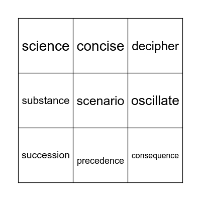 Paintbrushes 's' phoneme Bingo Card