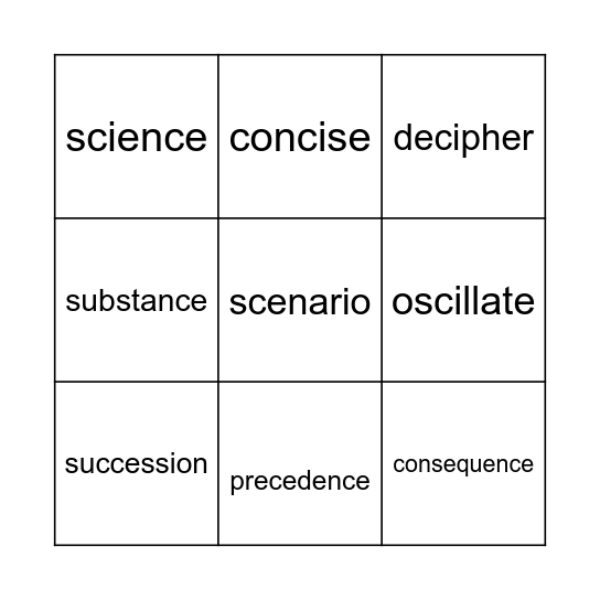 Paintbrushes 's' phoneme Bingo Card