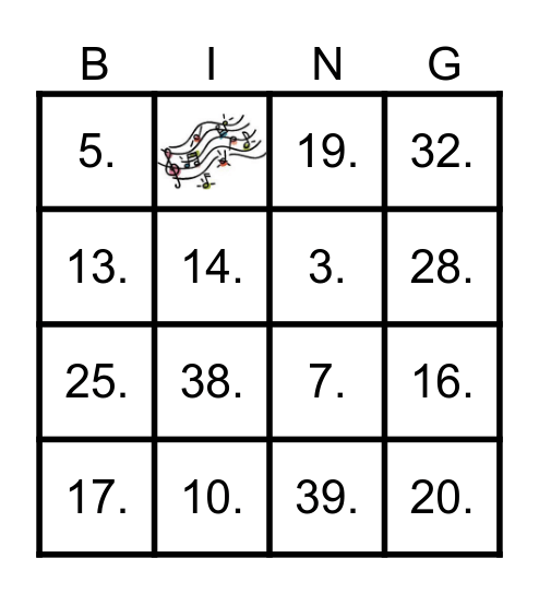 90's party Bingo Card