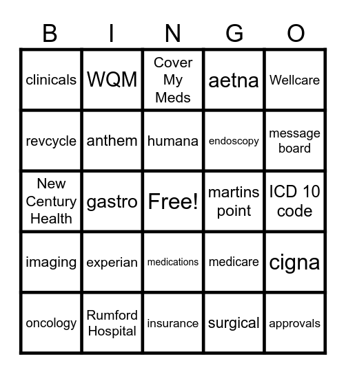 PA BINGO! Bingo Card