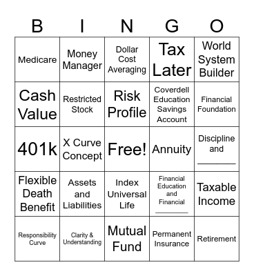 Workshop 3 Bingo Card