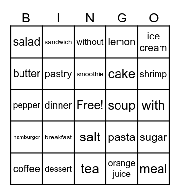 Spanish 2 Bingo Card