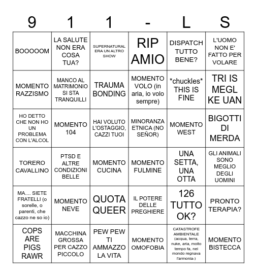 LONE STAR Bingo Card