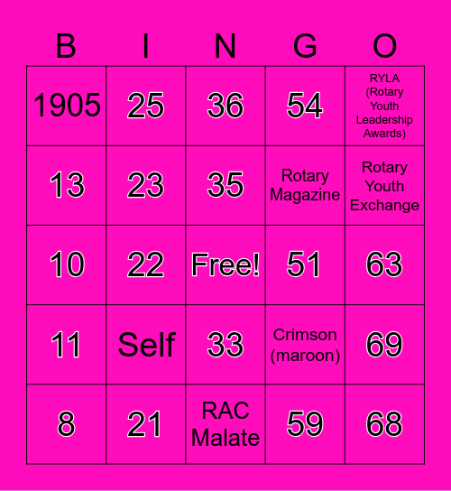 WRW DAY 4: SHARE & LUCK Bingo Card