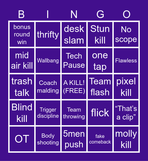 VCT Masters Santiago Bingo Card