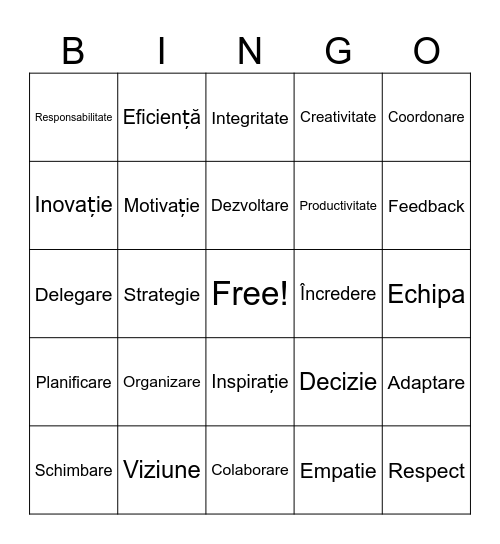 FELIX Bingo Card