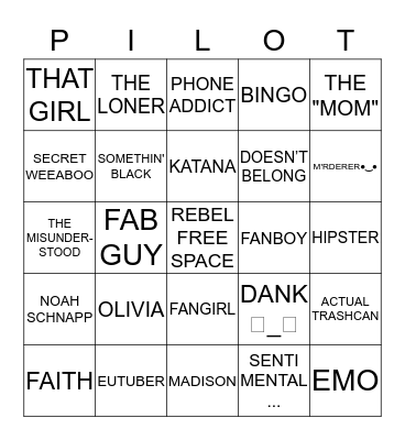 MOVIE BINGO <3 Bingo Card