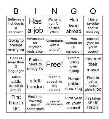 NLC CCC 2026 Bingo! Bingo Card