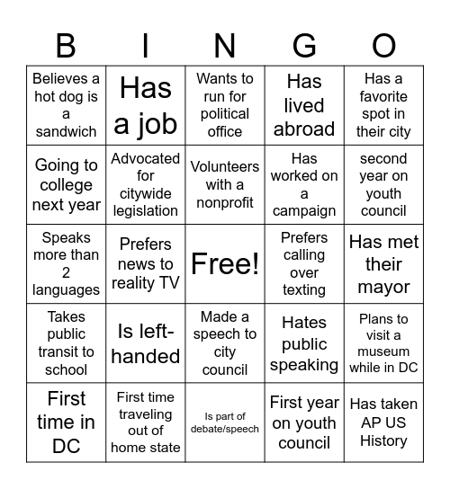 NLC CCC 2026 Bingo! Bingo Card
