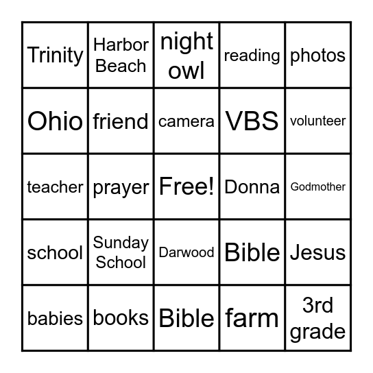 Happy 80th Birthday, Dianne! Bingo Card
