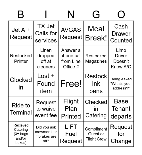 Signature Bingo Card