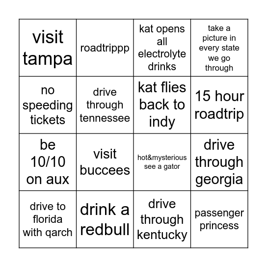 but what if… Bingo Card