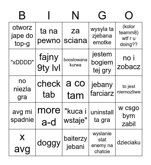 ftkUb_FOXY BINGO Card