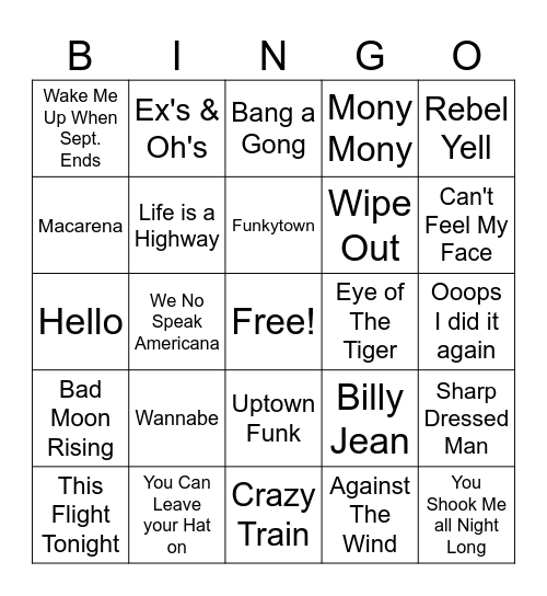 OUTSPOKEN GAME 5 Bingo Card