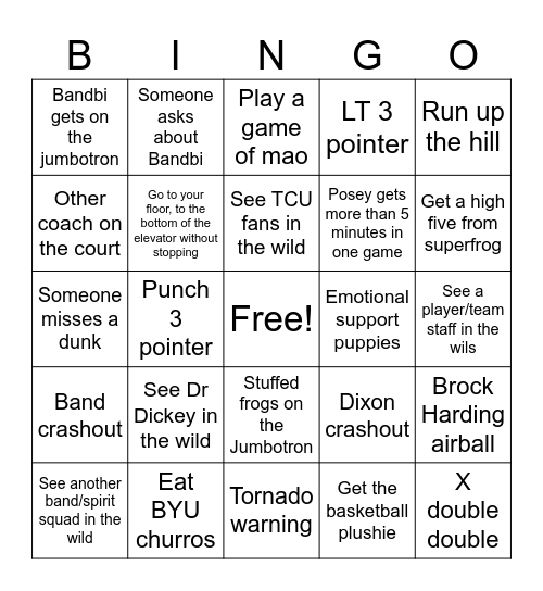 MBB Big 12 Bingo Card