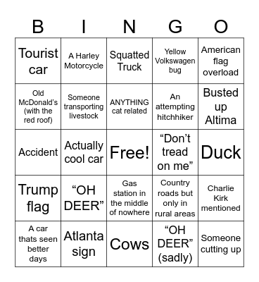 I’m so ATL 😝 Bingo Card