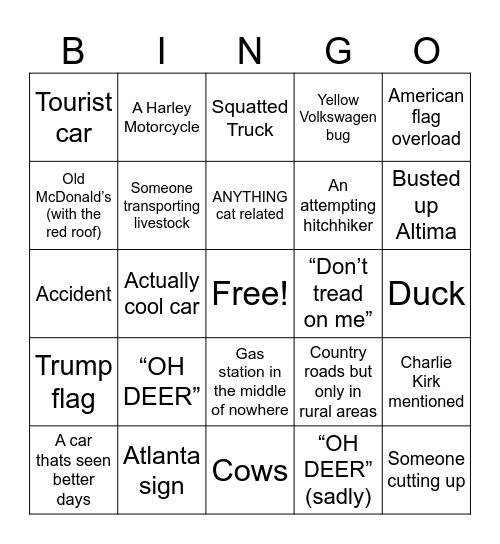 I’m so ATL 😝 Bingo Card