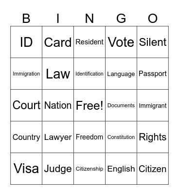 Natalya's Bingo Card