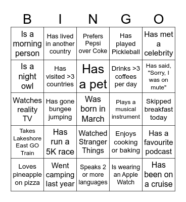 CRBC Bingo Card