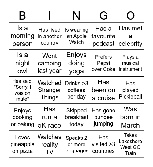CRBC Bingo Card