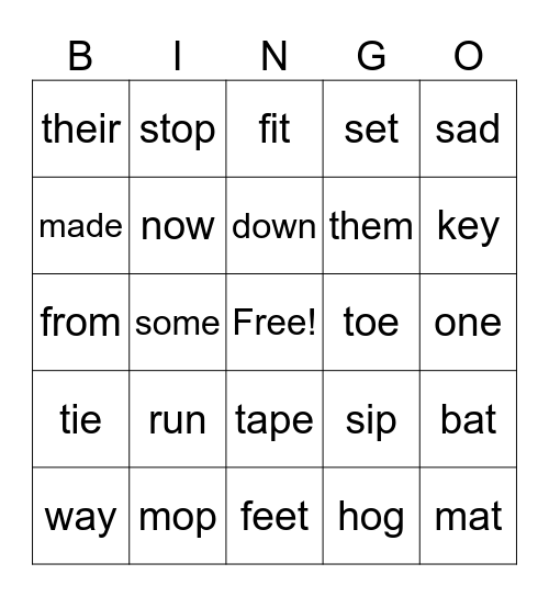 Session 4 Bingo Card