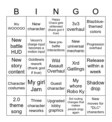 GGST 2.0 Bingaloo Bingo Card