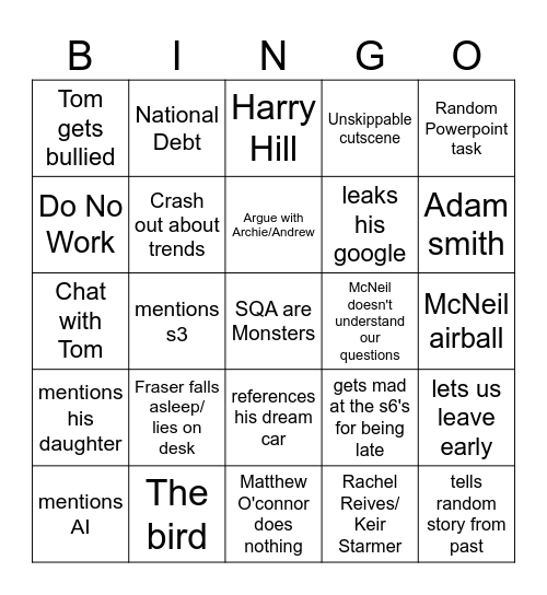 Eco Bingo Card