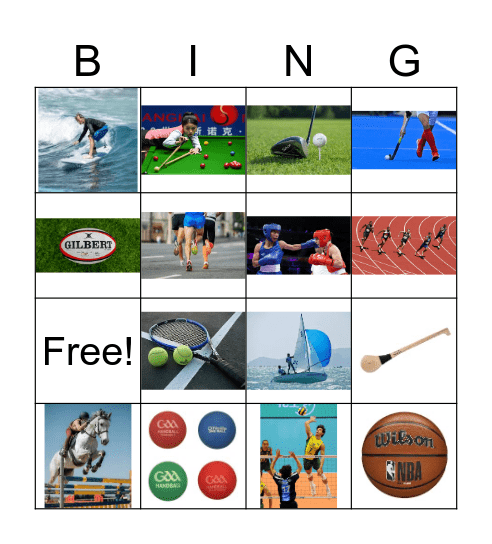 Spórt Bingo Card