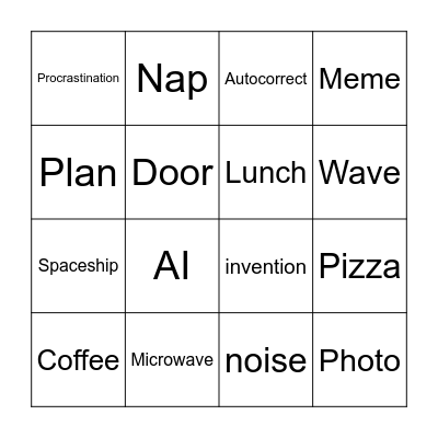 Reported Passive Bingo Card