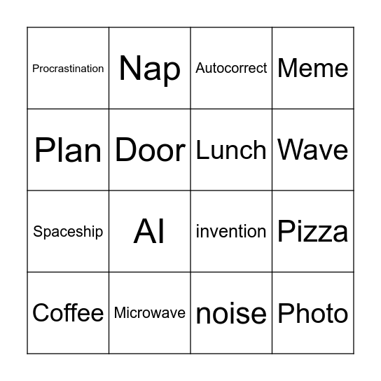Reported Passive Bingo Card
