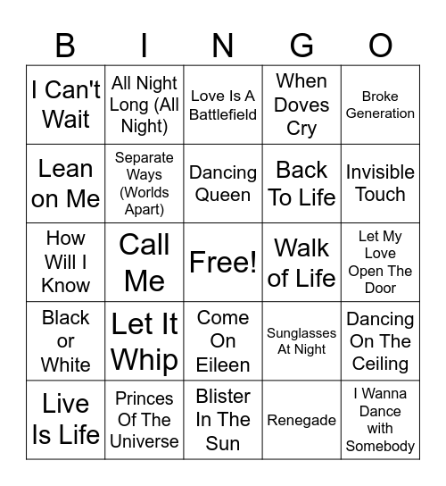 52MB Round 2 Bingo Card