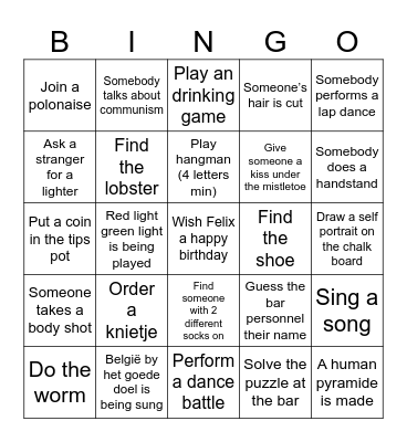 RICHEL BINGO Card