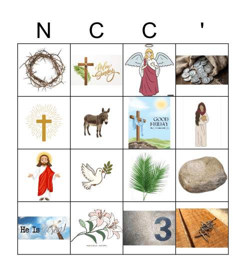 Egg Hunt Bingo Card