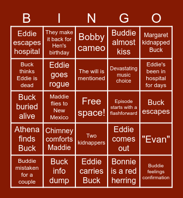 CAVSERSS 9x13 BINGO Card