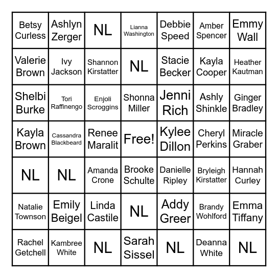 SWITCH LEADER Bingo Card