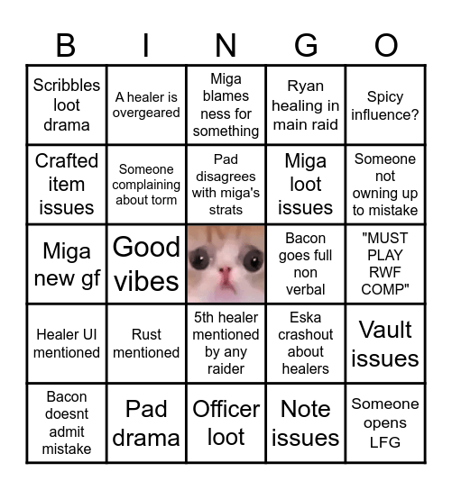 SCbigeyes Bingo Card