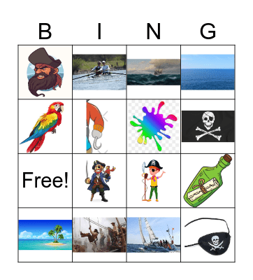 Piraten Bingo Card
