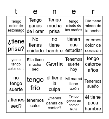LOTERIA Bingo Card