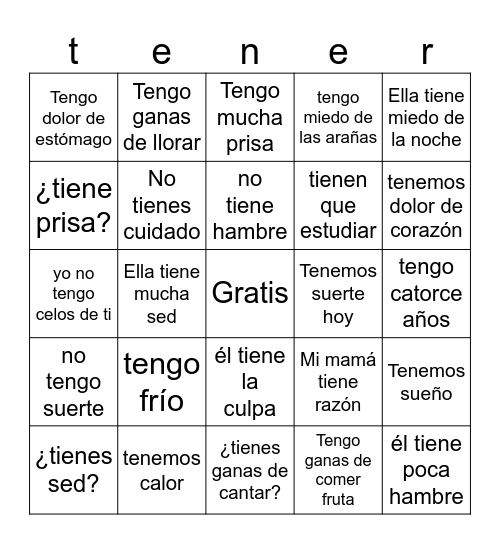 LOTERIA Bingo Card