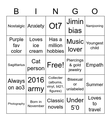 @svnboyswithluv Bingo Card