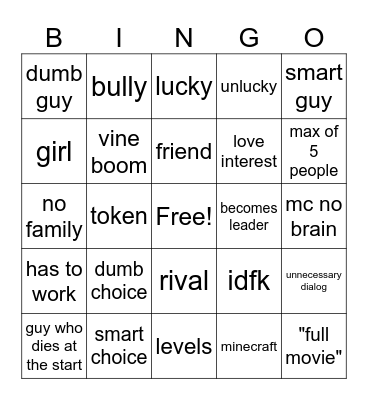 civilization slop Bingo Card