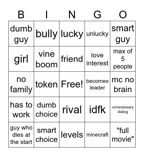 civilization slop Bingo Card