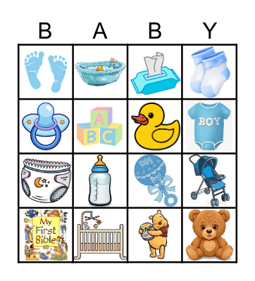 A Little Hunny Baby Shower Bingo Card