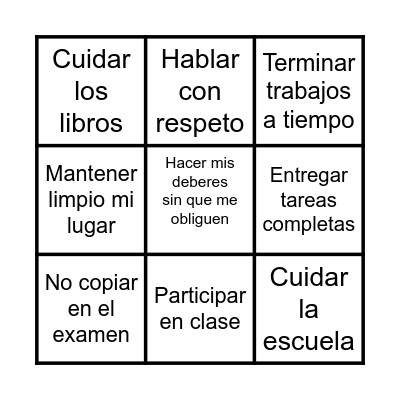 Bingo 1 Bingo Card