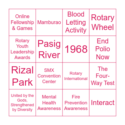 Share & Luck: Online Bingo Night Bingo Card