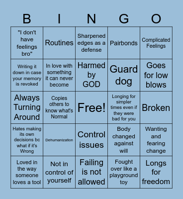 Warden/Atlas Bingo Card