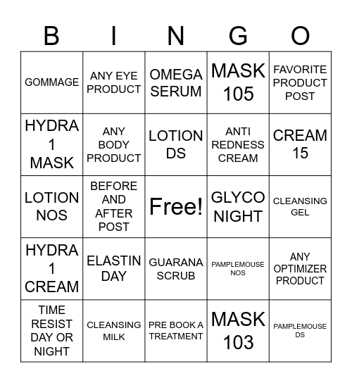 YONKA BINGO Card