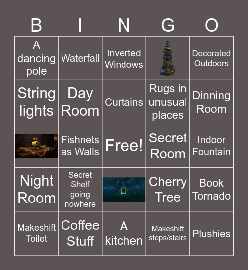 WoW Housing Bingo Card