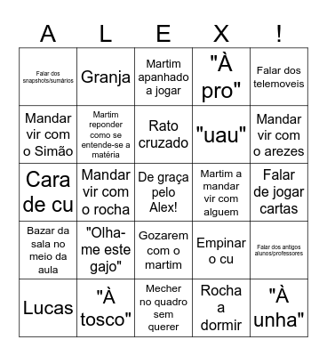 Bingo feito à unha! Bingo Card