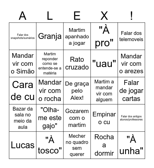 Bingo feito à unha! Bingo Card